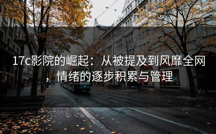 17c影院的崛起:从被提及到风靡全网,情绪的逐步积累与管理