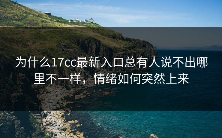 为什么17cc最新入口总有人说不出哪里不一样，情绪如何突然上来