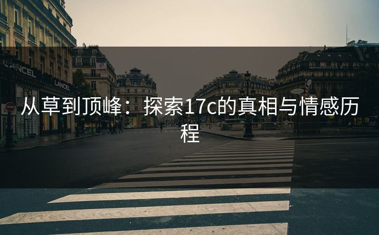 从草到顶峰：探索17c的真相与情感历程